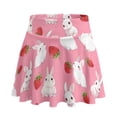 thumbnail image 1 of HELLHERO Two Pockets Tennis Skirt, Bunny Strawberry Pattern Built-in Shorts Comfortable Golf Skirts for Walking Yoga Hiking, 1 of 9