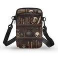 thumbnail image 1 of HELLHERO Underarm Shoulder Bag Polyester with Adjustable Strap Skull and Skull Pottery Jar Pattern for Daily Use Adult, 1 of 7