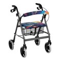 thumbnail image 1 of HELLHERO Vibrant Fractal Cosmos Theme Rollator Walker Cover Seat Back Covers & Waterproof for Seniors Soft, 1 of 7