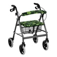 thumbnail image 1 of HELLHERO Walker Seat Cushion Cover Lucky Four-Leaf Clover Walker Seat Covers and Senior Non-Slip Fit Reusable for Seniors Adult, 1 of 7