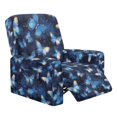 thumbnail image 1 of HELLHERO Washable 4 Pieces Recliner Cover for Pet, Polyester Spandex Full Elastic Band Recliner Chair Covers for Living Room, Blue Butterfly Sky, 1 of 8