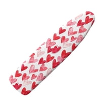 HELLHERO Watercolour Gradient Heart Pattern Ironing Board Cover, 15x54 Inches Polyester - Iron Table Cover for Sewing Room, Design Studio, Hobby Space