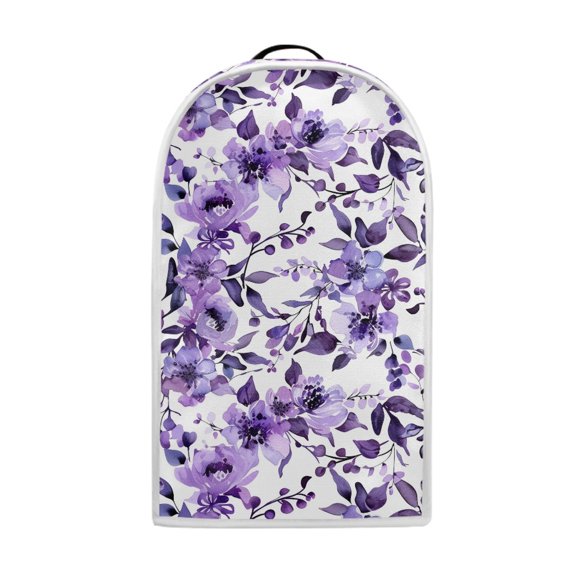 HELLHERO Watercolour Purple Flowers Foldable Blender Dust Cover for Kitchen Use Univesal