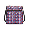 thumbnail image 1 of HELLHERO Waterproof Purse Satchel for Travel Daily, Adjustable Strap Smooth Zipper Women's Crossbody Shoulder Bag, Nautical Star Field, 1 of 7