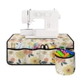 thumbnail image 1 of HELLHERO Waterproof Sewing Machine Mat Beautiful & Practical Fusion Scratches Proof to Store Bobbins Sew Machine Mats for Friend Family Gift, Daisy Floral Pattern, 1 of 5