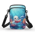 thumbnail image 1 of HELLHERO Whale Coral Pattern Leakproof Crossbody Sling Bags for Adult, Outdoor Daily Use, 1 of 7