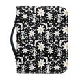 thumbnail image 1 of HELLHERO White Daisies Bible Covers Top Handle for Church Outdoor Study Prayer, PU Leather Protective Church Bible Bag, 1 of 12