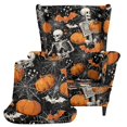 thumbnail image 1 of HELLHERO Wingback Chair Slipcover Halloween Motif Set 2 Piece Wing Chair Slipcovers for Living Room, Spandex Stretch Non-slip Wingback Chair Cover, 1 of 7