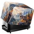 thumbnail image 1 of HELLHERO Wolf Mountain Print Toaster Cover Universal 2 Slice with Drawstring, Dustproof Waterproof Easy to Clean Toaster Cover (11.4"x7.8"x7.4"), 1 of 8