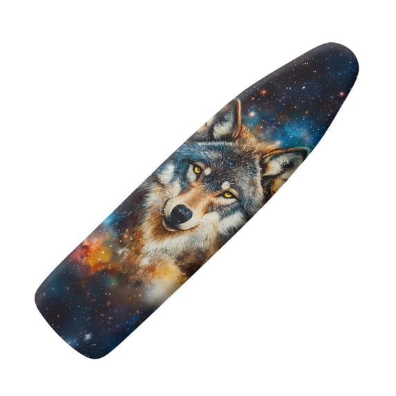 HELLHERO Wolf Pattern Iron Board Cover 3 Fasteners Dust Proof Protection Polyester Fiber Fabric for Women Home Accessories