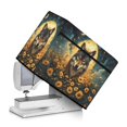 thumbnail image 1 of HELLHERO Wolf Sunflower Pattern Sewing Machine Cover Portable Easy to Clean 17.7x8.6x12.5 Inch Polyester Material, 1 of 8