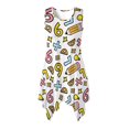 thumbnail image 1 of HELLHERO Womens Sleeveless Dresses with Math Pencil Pattern, Casual Round Neck Dress with Pockets for Daily Wear and Graduation Events, 1 of 8