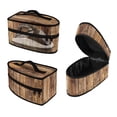 thumbnail image 1 of HELLHERO Woodgrain Print Travel Steamer Storage Bag Polyester with Handle Durable & Protective Carrying Case for Steam Irons, Case Only, 1 of 6