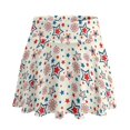 thumbnail image 1 of HELLHERO Workout Golf Skirts, Five-Pointed Star Pattern Design Two Storage Pockets 2 Side Pockets Tennis Skirt for Outing Pickleball Vacation, 1 of 9