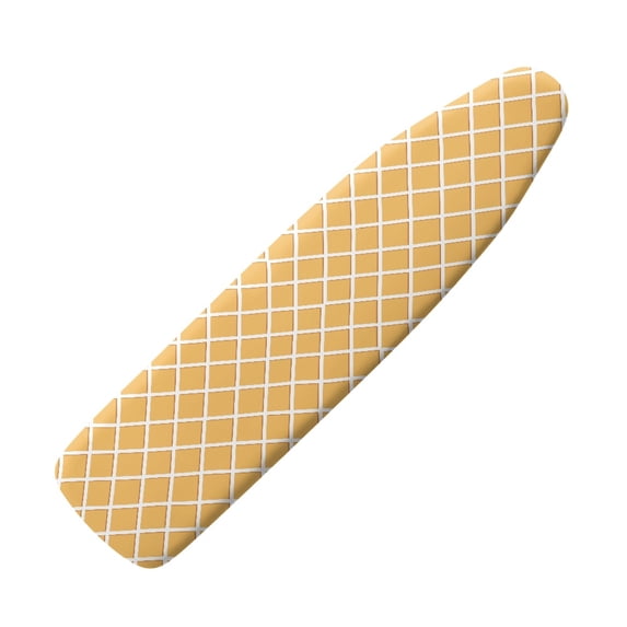HELLHERO Yellow Checkered Pattern Design Ironing Board Cover for Tailor Elastic Edge Easy to Install Hook and Loop