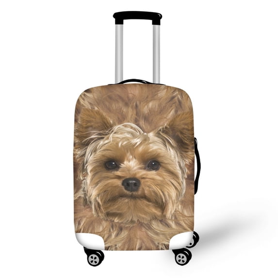 HELLHERO Yorkshire Terrier Easy Clean Luggage Covers for Friends, All Size Durable Bottom Zipper Baggage Case