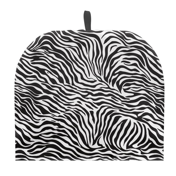 HELLHERO Zebra Coffee Pot Cloth Covers Warming & Insulating Creative Tea Cozies Covers Portable for Holiday