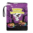 thumbnail image 1 of HELLHERO Zipper Bag with Book Protection Polyester Fabric Pocket Easy Carry Book Case for Office Decorative Design Hardcover Notebook Journal Textbooks Paperbacks, 1 of 8