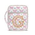 thumbnail image 1 of HELLHERO Zipper Pocket Bible Cover Case for Girls, Handle Washable Bible Carrier Tote Bag Polyester Fabric Lightweight Soft for Daily Scripture Reading, 1 of 9