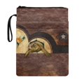 thumbnail image 1 of HELLHERO Zipper Pouch with Decorative Design Waterproof Polyester Fabric Book Storage Bag for Librarian Hardcover Notebook Bible Journal Textbooks Paperbacks 8.66 x 11.42, Sea Turtle Nature Tote, 1 of 8