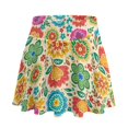 thumbnail image 1 of HELLHERO with Pockets Athletic Skort for Golf Tennis, Floral Print Polyester Spandex Blend High Waisted Golf Skirts Built-in Shorts, 1 of 9