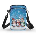 thumbnail image 1 of HELLHERO with Zipper Small Crossbody Purse, Polyester Cross Body Purse for Adults, Mushroom under Stars, 1 of 7