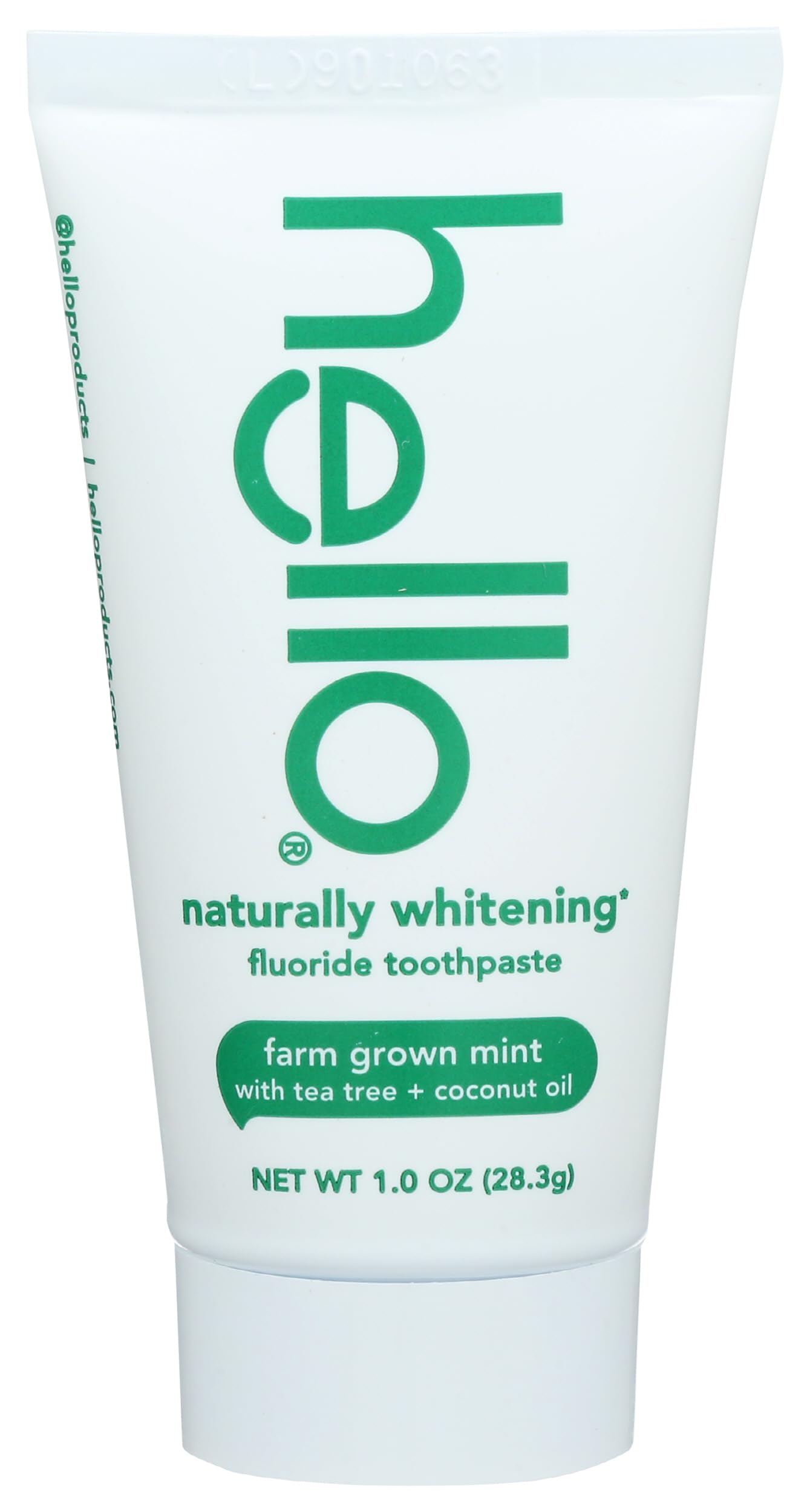 HELLO Farm Grown Mint RE32Naturally Whitening Toothpaste 1 OZ