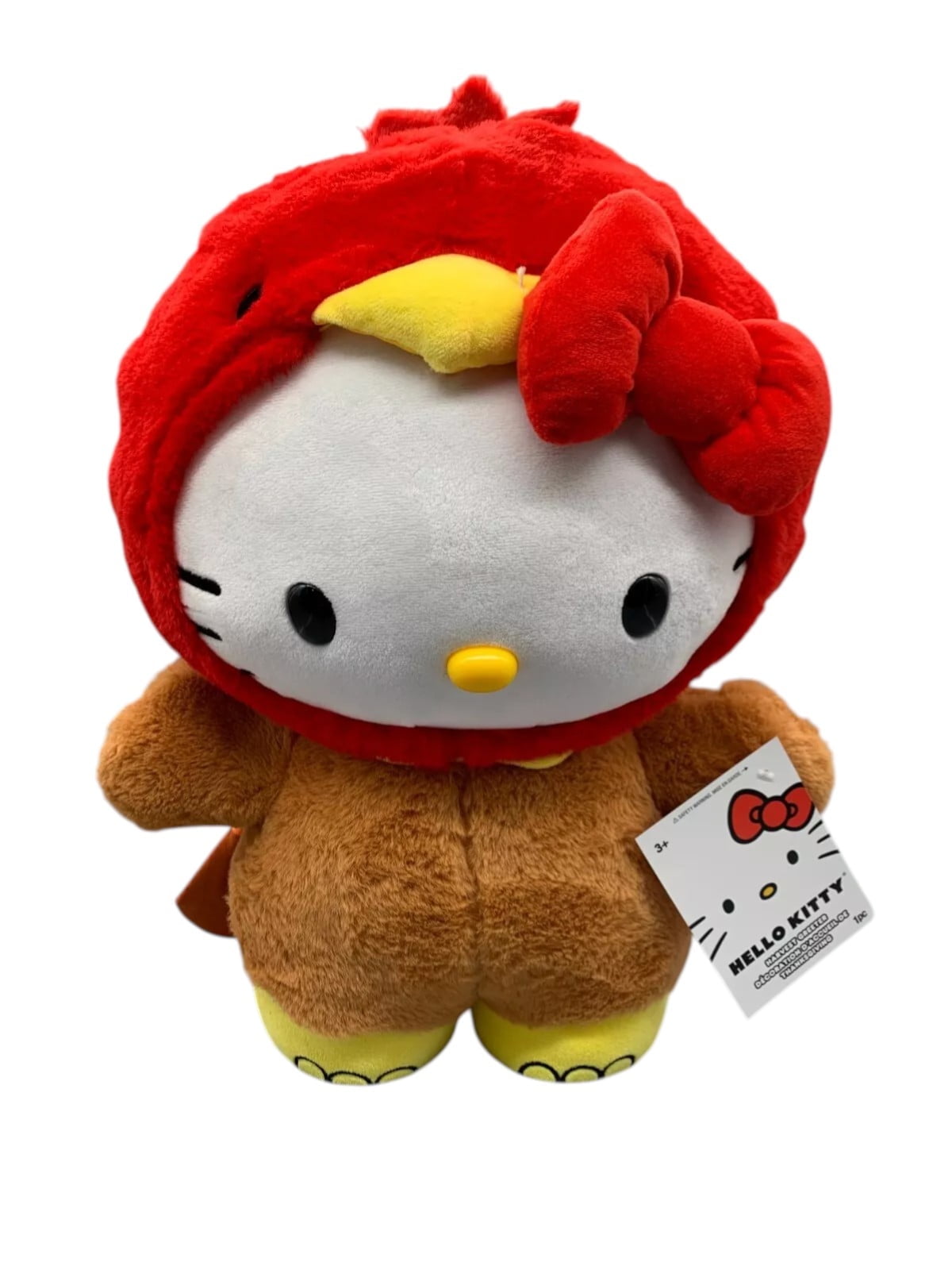 HELLO KITTY AS TURKEY THANKSGIVING HARVEST GREETER 18" PLUSH BRAND NEW NWT