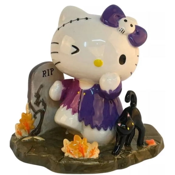 HELLO KITTY HALLOWEEN RIP HAUNTED FIGURINE BY BLUE SKY