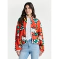 thumbnail image 1 of Hello Kitty Women’s Christmas Print Woobie Fleece Jacket, Sizes XXS-XXL, 1 of 6