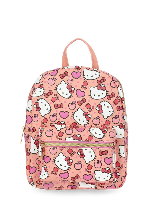 Sanrio Hello Kitty Girls Faux Leather Mini Backpack