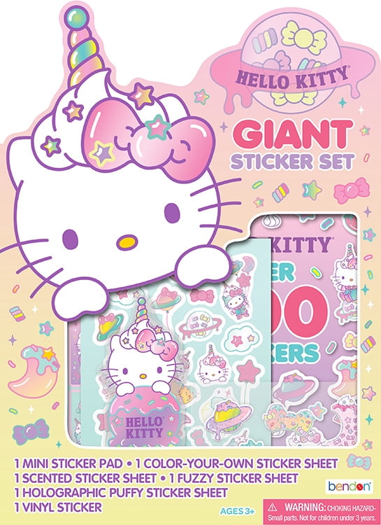 HELLO KITTY SHAPED STICKER SET