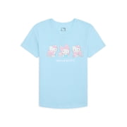 Hello Kitty Women’s Cotton Graphic Skimmer Tee with Embroidery, Sizes XXS-XXL