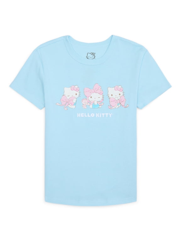 Women’s Cotton Graphic Skimmer Tee with Embroidery, Sizes XXS-XXL