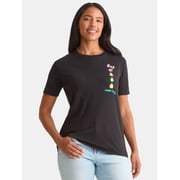 Hello Kitty Women's Graphic Tee with Short Sleeves, Sizes XXS-XXL