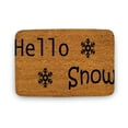 thumbnail image 1 of HELLO SNOW DOORMAT Hello Snow Mat Snow Doormat, Snow Gift Mat Happy Winter Options Printed in U.S.A ,Indoor Doormat,Front Back Door Mat 16”x24”, 1 of 7