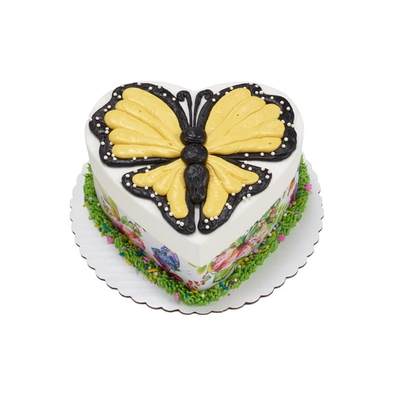 HELLO SPRING HEART CAKE