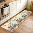 thumbnail image 1 of HELLO Sweet Cheeks Runner Rugs 2x6 ft Flowers Cars Cows Pigs Butterflies Yellow Washable Hallway Rugs Non-Slip Floor Mats Absorbent Carpet Bedside Runners for Bedroom Kitchen Bathroom Laundry Room, 1 of 9