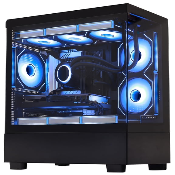 HELLOLAND Sunshine Gaming PC Desktop - RTX 5070 12GB - Intel Core i7-12700K, 32GB DDR5 6000MHz RAM, 1TB PCIe SSD, WiFi + BT, Windows 11 -RGB Prebuilt Computer - Black