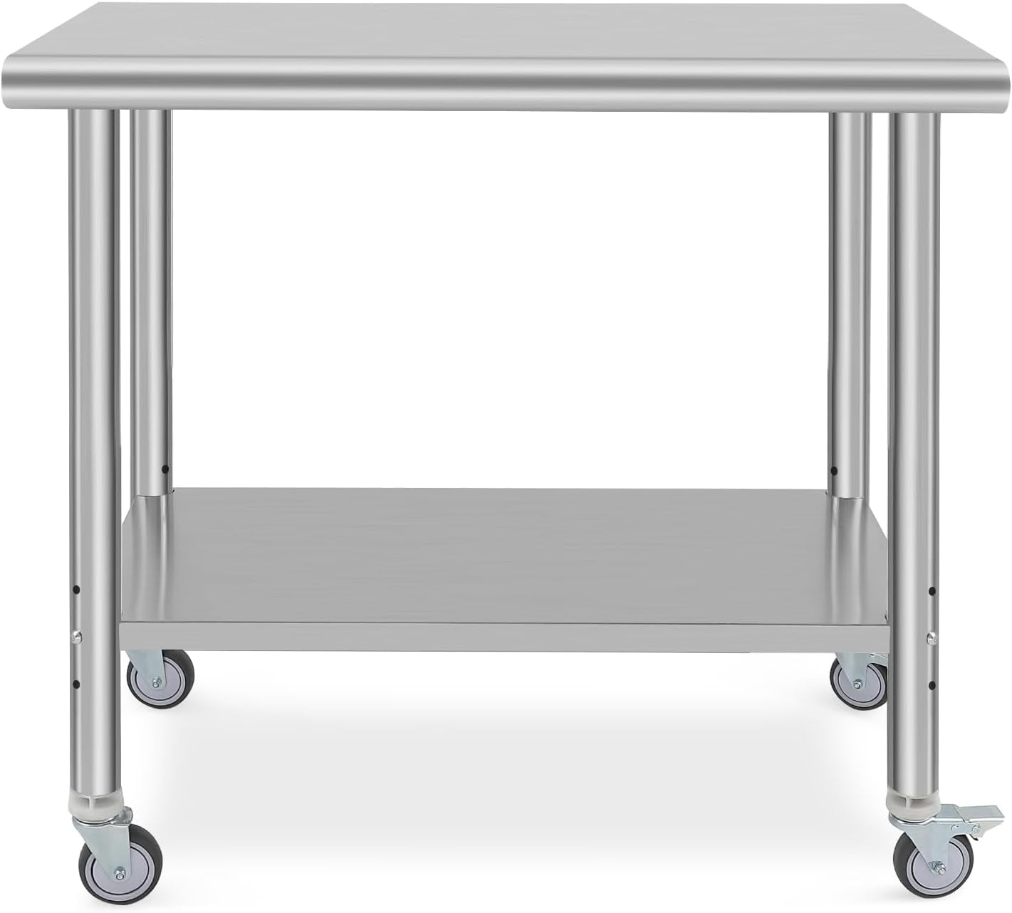 HELLONE Stainless Steel Table 36 x 24 Inch, Commercial Heavy Duty Prep ...