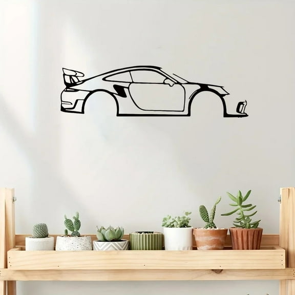 HELLOYOUNG 11.82 - Inch Light Luxury Kids Wall Transformation Iron Sports Car Art Eco-Friendly Perfect Home Decor Accessories for All Young Spaces