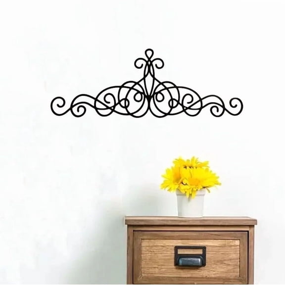 HELLOYOUNG 15.7 inch Crown Iron Art Hanging hook Metal Decorative Wall Panels Hanging for Entrance/Bathroom Light Luxury style Add artistic beauty