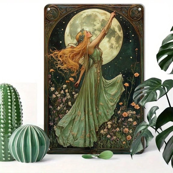 HELLOYOUNG 1pc Retro Tin Signs for Halloween & Christmas - Easy Install, Durable Metal Wall Decor Plaques (8x12 Inches) - Perfect Gift Idea,room decor，halloween decor，