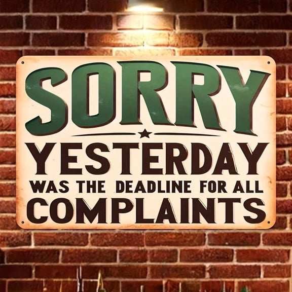 HELLOYOUNG 2D Deadlines Office Humor Metal Tin Sign 8x12 Inch Retro Iron Wall Art Funny Coworker Boss Gift Home Decor