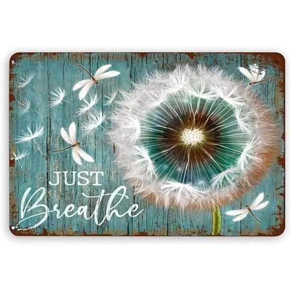 HELLOYOUNG 8x12Inch Vintage Metal Sign - Dandelion Lizard Design, New Arrival Wall Decor for Home, Office, Restaurant, Garage & Bar