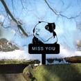thumbnail image 1 of HELLOYOUNG 9.8- Inch MISS YOU" Guinea Pig Memorial Garden Stake Rustic Metal Sympathy Marker with Adorable Face Pet Memorial Marker, 1 of 29