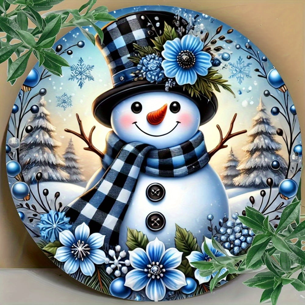 Metal Snowman Decorations for Holidays