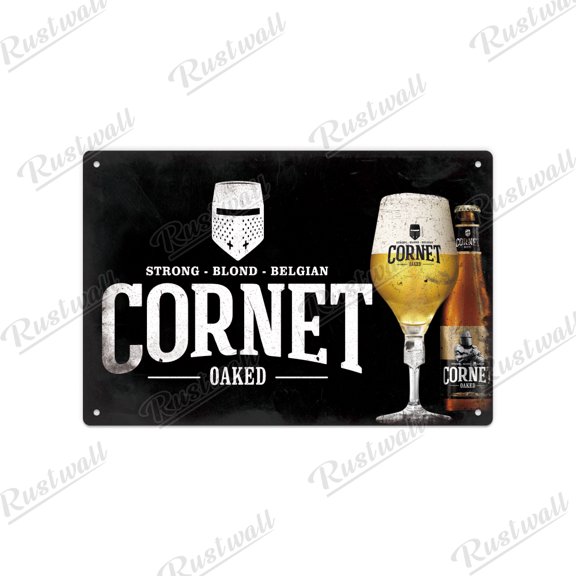 HELLOYOUNG Belgium Beer Metal Wall Sculpture|Rustic Tin,Plaque Design,Halloween&Christmas Gift,Pub/Man Cave/Club Decor