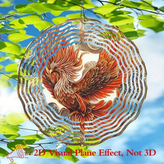 HELLOYOUNG Butterfly Wind Spinner Metal Garden Decor Outdoor Yard Art 2D Kinetic Wind Catcher Durable Decor for Patio Balcony Gift