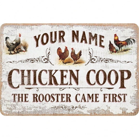 HELLOYOUNG Custom Metal Sign 8x12 Inches Vintage Tin Wall Art, Personalized Rustic Farmhouse Decor for Home Garden
